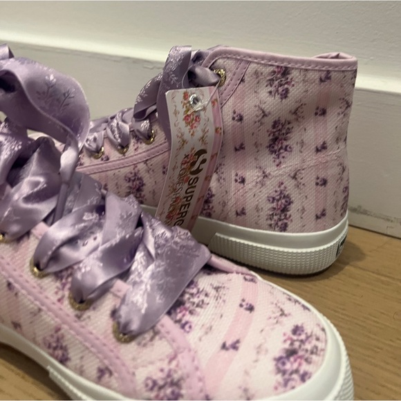LoveShackFancy x Superga Shoes Size 38 + tote - Picture 2 of 5